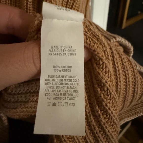 Cozy Aerie V-Neck Tan Sweater for Women - Picture 7 of 7